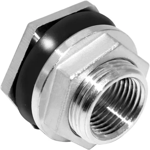 Miniatura 2 de Beduan Conector de Tanque de Agua de Mamparo Hembra de 1/2" de Acero Inoxidable Thru-Hull (Paquete de 5)