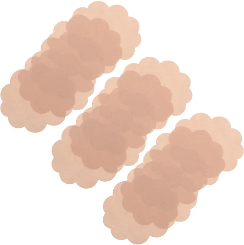 PRETYZOOM 30pcs Inner Thigh Anti-Chafing Patch, Skin Color Non-Woven Fabric Invisible Adhesive Pads, Sweat-Resistant Thigh Friction Protection for