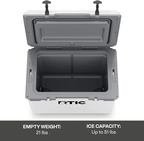 Miniatura 4 de RTIC Refrigerador duro ultraligero de 52 cuartos de galón con aislamiento portátil para playa, bebidas, bebidas, campamento, picnic, pesca, barco