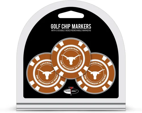 Miniatura 18 de Team Golf NCAA - Marcadores para pelotas de golf tamaño de ficha de póquer con marcadores de doble cara esmaltados más pequeños