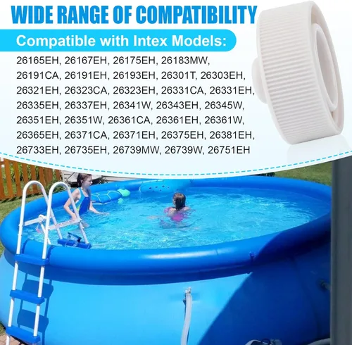 Miniatura 5 de Tapón de válvula de drenaje 11044 para piscinas intex sobre el suelo de 42 pulgadas y más altas