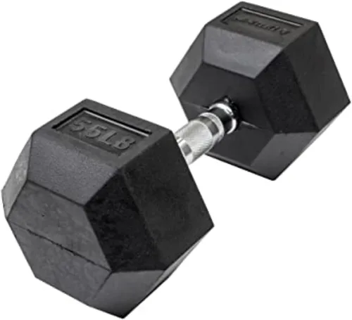 Miniatura 10 de Lifeline Mancuernas hexagonales de fitness, mancuernas hexagonales envueltas en goma, calidad premium, mango moleteado ergonómico, campanas tontas