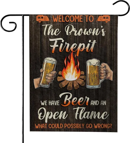 Miniatura 9 de Bandera personalizada de Making Memories para campamento, jardín, banderas para cámper al aire libre para campamento de doble cara, patio