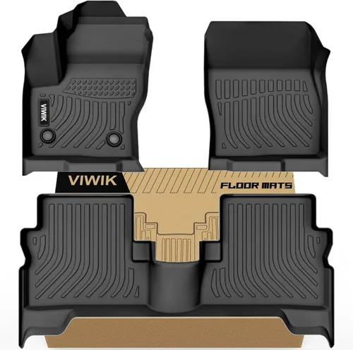 Miniatura 13 de VIWIK Alfombrillas de Piso para Dodge Ram 1500 2019-2024 Crew Cab con Caja de Almacenamiento Bajo el Asiento (NO para Classic), Alfombrillas