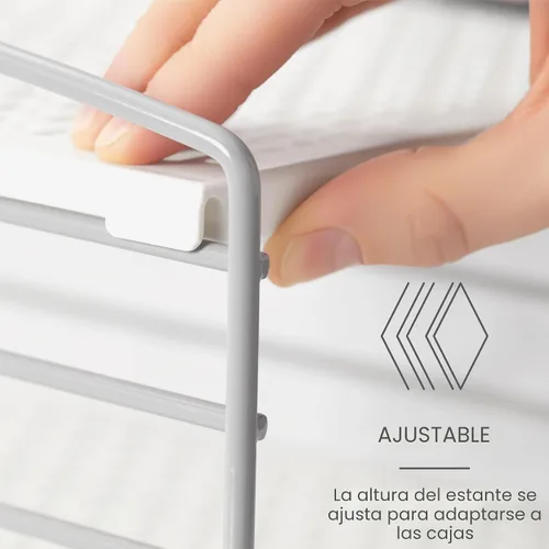 Miniatura 2 de YouCopia UpSpace - Organizador ajustable de cajas para envoltorios de papel de aluminio y almacenamiento de gabinetes de cocina, Original, Blanco