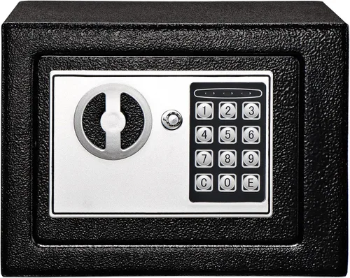 Miniatura 2 de Caja de seguridad electrónica con teclado y llaves, cajas de bloqueo de dinero, cajas de seguridad para el hogar, oficina, habitaciones de hotel