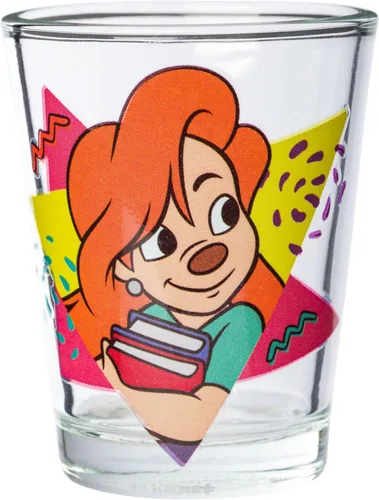 Miniatura 3 de Silver Buffalo Disney Una película Goofy - Juego de 4 mini vasos con personajes de Goofy, Max Goof, Roxanne y Bobby Zimuruski, 1.5 onzas