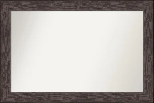 Miniatura 481 de Amanti Art Espejo personalizado, espejo de baño negro puente, espejo de pared o espejo de tocador de baño sobre el fregadero (26 x 26 pulgadas)