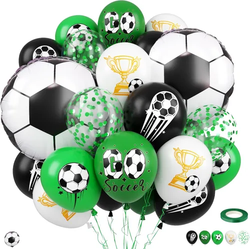 Miniatura 23 de Globos de Baloncesto, Globos de Confeti Naranja Negro Metálico Plateado con Globo de Papel de Aluminio de Baloncesto para Cumpleaños de Niño Fiesta