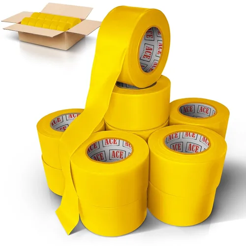 Miniatura 18 de ACE Supply Cinta de señalización de colores surtidos, paquete de 12 – Cinta de levantamiento no adhesiva – 1.5 pulgadas de ancho, 150 pies de largo