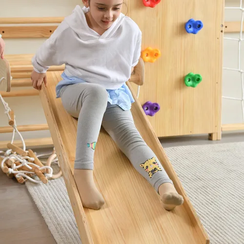 Miniatura 5 de Avenlur Juego de gimnasio de pared de escalera sueca 9 en 1 de nogal