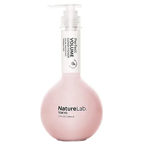 NatureLab.TOKYO - Acondicionador de volumen perfecto, acondicionador ligero para cabello plano y flácido, restaura el grosor, aumenta el volumen y