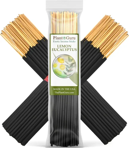 Varillas de incienso exóticas de eucalipto de limón de 7 pulgadas, 1 paquete a granel de 85 a 100 varillas, aroma natural de 7 pulgadas de larga