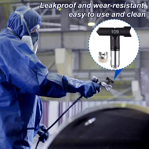 Miniatura 4 de Threan 18 Pack Reversible Spray Tips Black Airless Sprayer Nozzle Tips Paint Spraying Machine Part for Homes Buildings Fences Airless Spraying