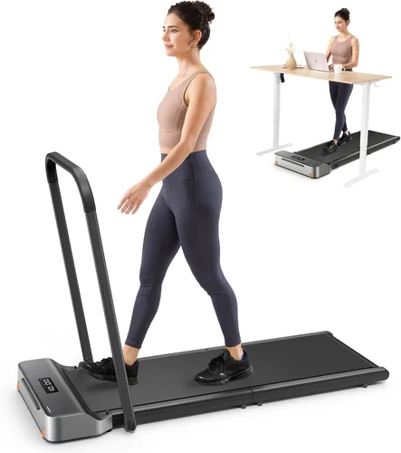 WalkingPad Foldable Walking Pad with Handle Bar, Treadmill for Home Office, Under Desk Treadmill with Adaptive Speed Control, Compact Design for