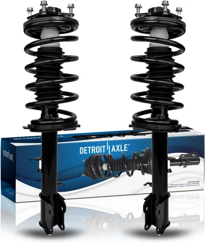 Miniatura 27 de Detroit Axle - Puntales 4WD para Ford Expedition Lincoln Navigator 1997-2002, 4 puntales completos con muelle helicoidal delantero trasero 1998 1999