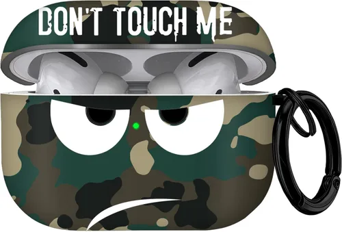 Miniatura 23 de Funda para Airpods Pro de 2ª generación 2022, Don't Touch Me para Airpods Pro 2 con llavero, funda suave y bonita a prueba de golpes para mujeres