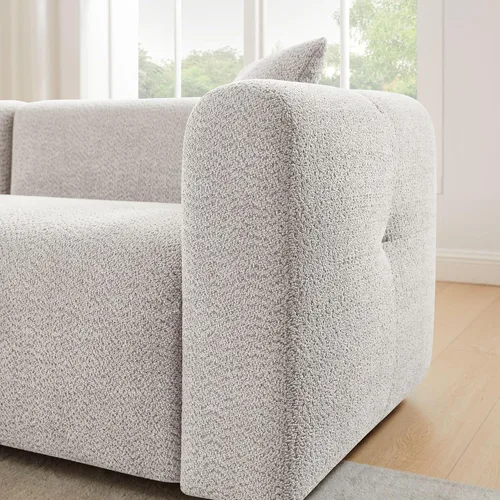 Miniatura 7 de VANOMi Juego de sofá modular seccional extragrande en forma de nube con sofá de 95" y sillones de 42" para sala de estar, juego de muebles tapizados
