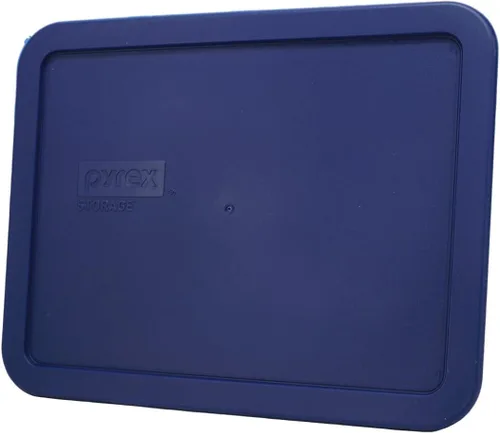 Miniatura 3 de Pyrex 7211-PC - Tapa de repuesto para almacenamiento de alimentos de 6 tazas, azul, rectangular (paquete de 2) - Fabricado en EE. UU
