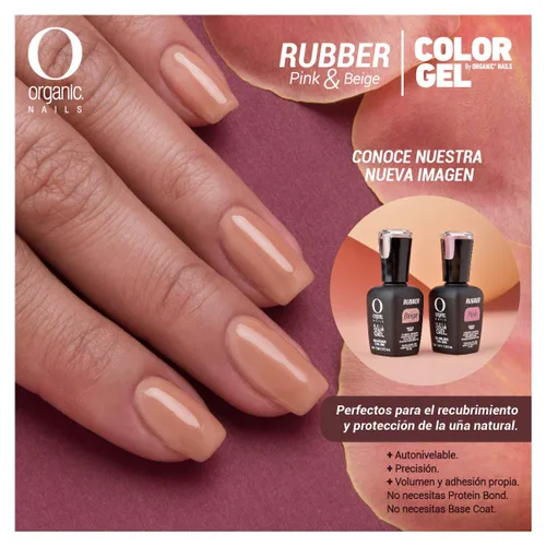 Miniatura 2 de Organic Nails NIVELADOR DE GOMA ROSA Y BEIGH GEL