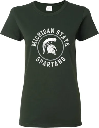 Miniatura 28 de NCAA - Camiseta para mujer, diseño de círculo envejecido, color del equipo, universidad