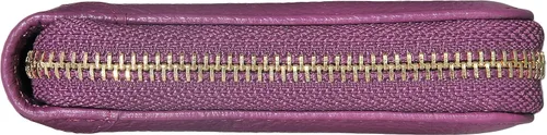 Miniatura 6 de Easyoulife - Billetera de piel con cierre y tarjetero para mujer, con bloqueo de interferencia de radiofrecuencia (RFID), Minimalista, M