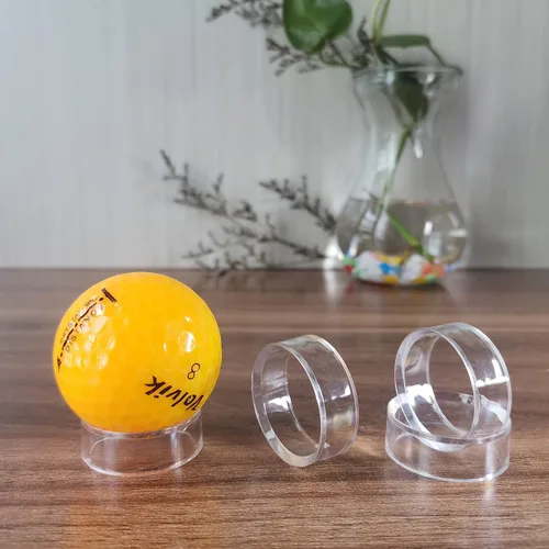 Miniatura 5 de Paquete de 48 soportes de exhibición de béisbol, soporte para esferas, anillo de béisbol transparente, soporte de esfera, soporte de exhibición