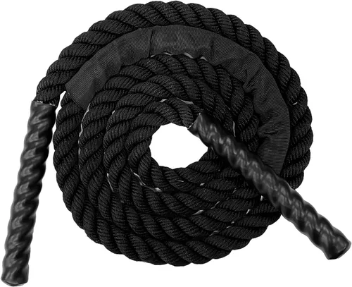 Cuerda de saltar con peso para fitness, cuerda de entrenamiento muscular total de 2.4 libras para mujeres y hombres, cuerda de saltar para adultos