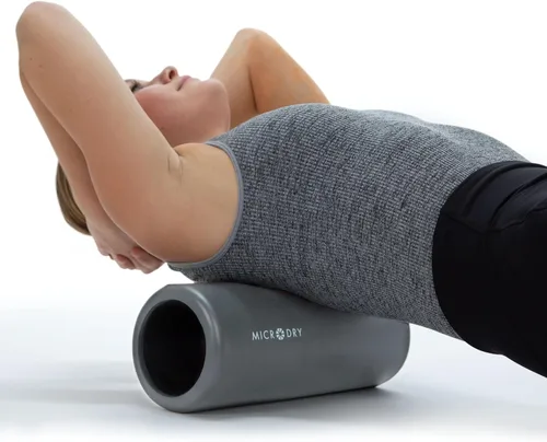Miniatura 11 de MICRODRY Rodillo trasero de espuma de lujo para alivio muscular, rodillo para yoga, estiramiento, masaje firme de tejido profundo y liberación