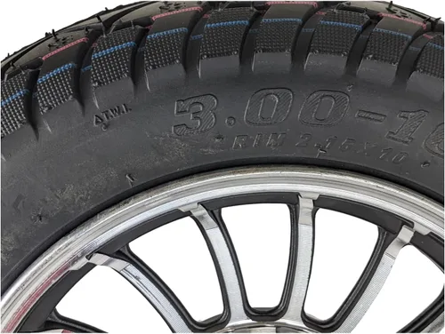 Miniatura 6 de RedCap Rueda trasera de 10 pulgadas y neumático de 3.5-10 para scooter ciclomotor de 50 cc GY6 QMB139 para unidades de freno de tambor Sunny TaoTao
