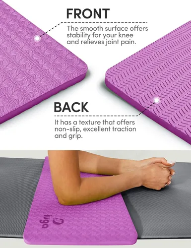 Miniatura 3 de IUGA Almohadillas de Rodilla para Yoga Cojín Alfombrilla de Rodilla Antideslizante para Codos Dolor de Muñeca en Planchas de Yoga Ejercicios