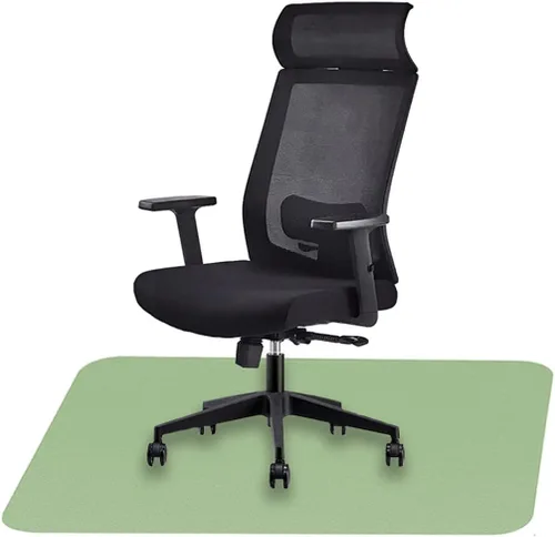 Miniatura 8 de Icegrey Tapete para silla de oficina, rectangular, lavable, antideslizante, protector de suelo para suelos de madera dura y azulejos, color verde
