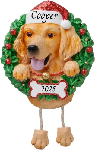 Miniatura 22 de Adornos personalizados para árbol de Navidad 2024 para mascotas – Razas de perros Beagle – Adorno personalizado de Feliz Navidad – Recuerdo