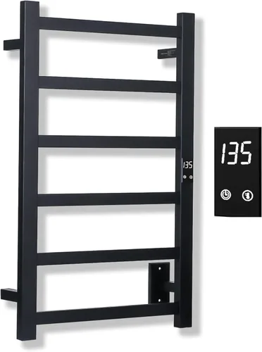 Miniatura 9 de Topdattion Calentador de toallas eléctrico Súper delgado Con temporizador y ajustes de temperatura de múltiples niveles Cableado directo