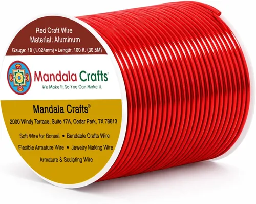 Miniatura 159 de Mandala Crafts - Alambre de aluminio anodizado de 8 calibre para hacer joyas - 9.75 m de alambre flexible negro colorido - Flexible para bonsái