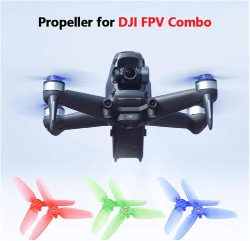Miniatura 2 de SeiZed Propeller for DJI FPV Combo Drone 5328S Replacement Flight Props Black Blade Wing Fans Blue Red Green Spare Parts Accessories