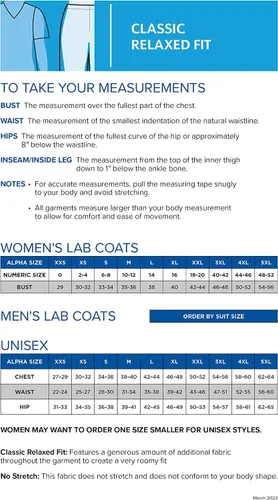 Miniatura 6 de 5 bolsillos, ajuste clásico relajado, longitud completa, 3 botones, bata de laboratorio para mujer 3165