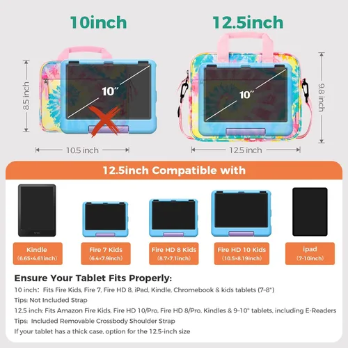 Miniatura 3 de Choco Mocha Funda para tablet infantil para niños y niñas, (10-12.5 pulgadas)