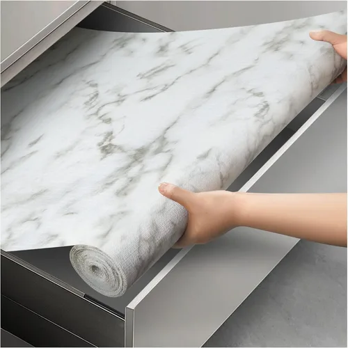 Miniatura 11 de Viseeko Revestimiento para estantes y cajones para gabinetes de cocina, revestimientos de gabinete no adhesivos para estantes, papel de estante