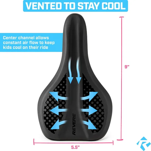 Miniatura 4 de Revere - Sillín de espuma viscoelástica para jóvenes, elegante, ultra cómodo, asiento de bicicleta para niños, bicicletas juveniles, asiento
