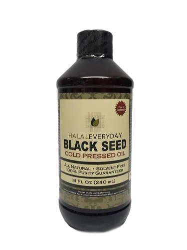 Aceite de semilla negra pura – 32 onzas – Botellas de 2 – 16 onzas de semillas negras 100% puras y prensadas en frío – Sin OMG y vegano – Nigella