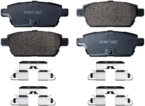 Miniatura 9 de Detroit Axle - Kit de freno TRASERO para Ford Fusion 2006-12 Lincoln MKZ 07-12 Mazda 6 06-13 Rotores de freno de disco de repuesto Pastillas