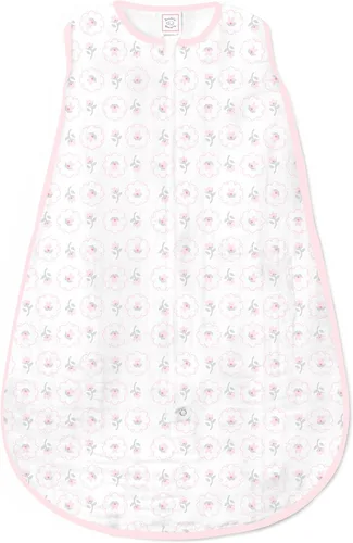 Miniatura 12 de SwaddleDesigns Saco de dormir de muselina zzZipMe para bebé niño y niña, manta portátil con cremallera de 2 vías ¡Azul Ahoy!