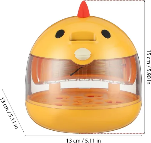 Miniatura 7 de Abaodam Incubadoras para incubar huevos, pequeña incubadora de huevos de pollo con control automático de temperatura y vista de 360°, criador
