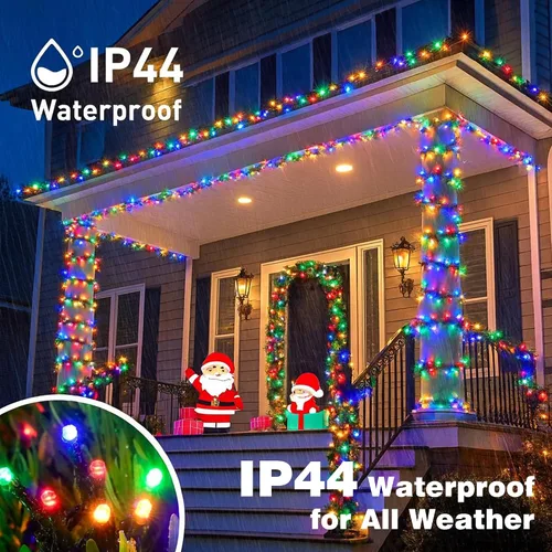 Miniatura 5 de Luces de Navidad 500 LED de 164 pies, luces impermeables para árbol de Navidad con 8 modos, control remoto, 3 temporizadores y función de memoria