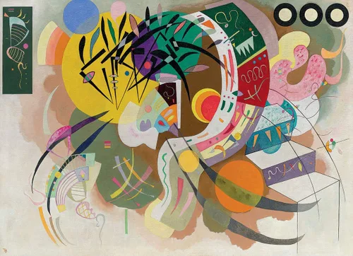 Miniatura 2 de EuroGraphics Wassily Kandinsky - Rompecabezas (1000 piezas) (6000-0839), color blanco