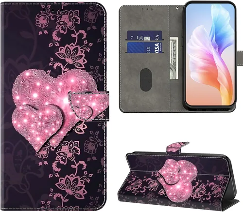 Miniatura 8 de Funda para Samsung Galaxy S22, cartera Flip Folio lindo 3D pintado de dibujos animados PU Funda de cuero PU para niñas mujeres ranuras para tarjetas
