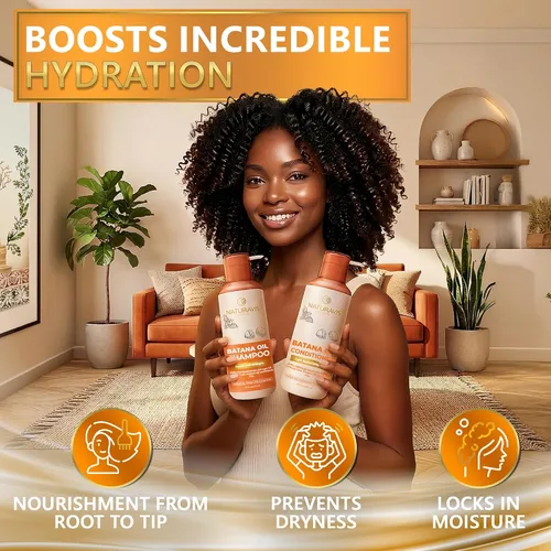 Miniatura 7 de Batana - Juego de champú y acondicionador de aceite, fórmula voluminizadora sin sulfato para cabello fino, calidad de salón grueso, mezcla sin