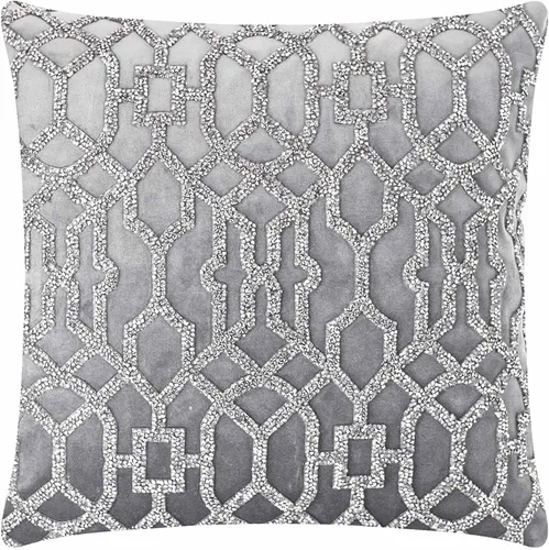 Miniatura 17 de Almohada de celosía, diamantes de imitación brillantes en terciopelo suave, inserto de fibra hipoalergénica, funda lavable, única, decoración