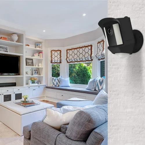 Miniatura 7 de Fintie Funda de silicona para cámara Ring Spotlight, silicona suave resistente a la intemperie, cubierta protectora para cámara de seguridad HD